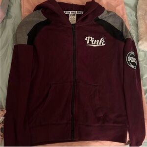Pink Maroon and Gray Hoodie